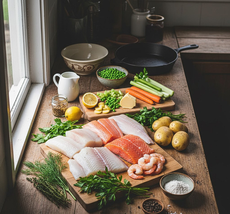 Fish Pie Ingredients