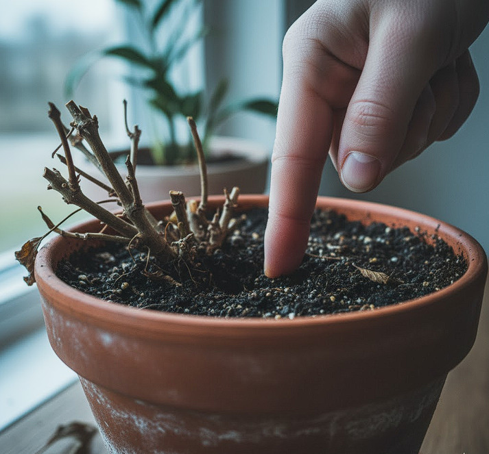 close-up showing a hand