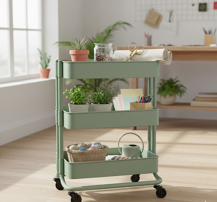metal rolling cart