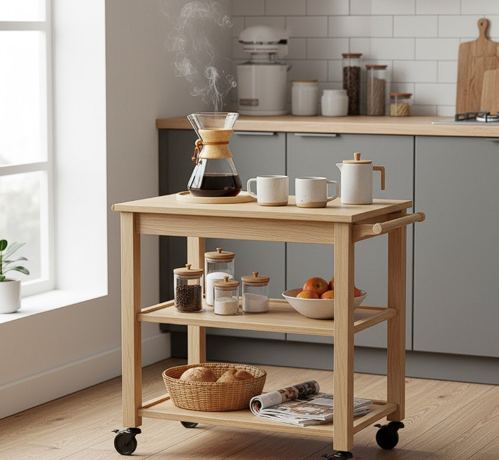 metal rolling cart KITCHEN