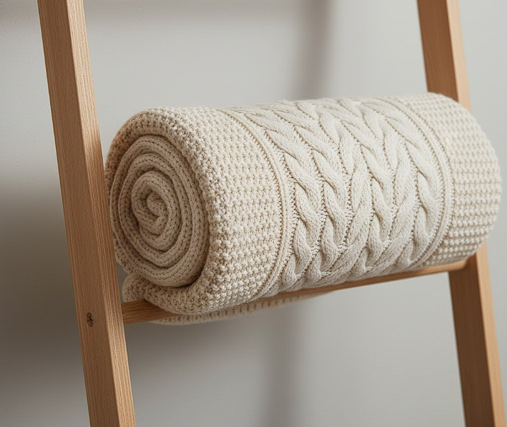 thick knitted blanket